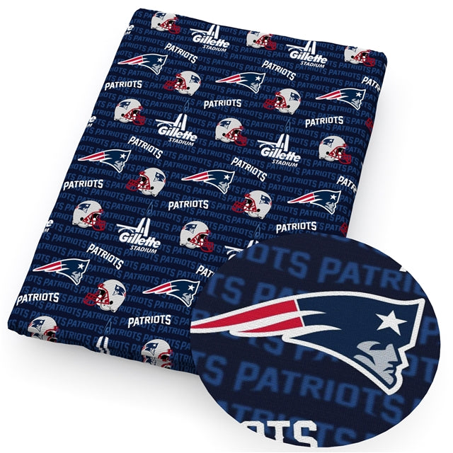 New England Patriots Football Printed Fabric