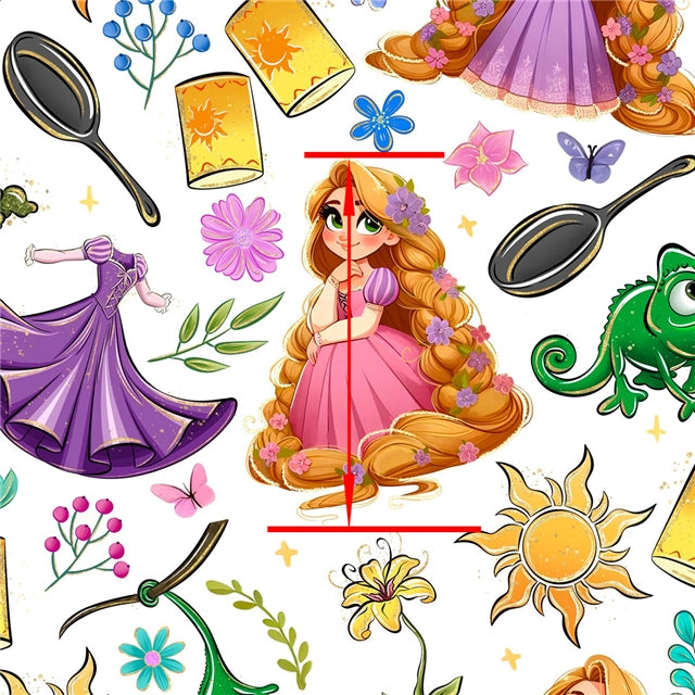 Princess Printed Faux Leather Sheet FeeFiFauxLeather