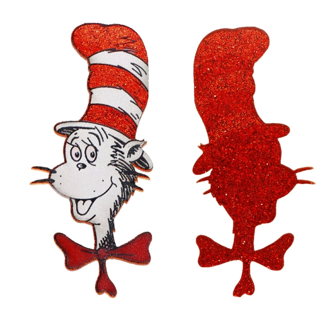 Cat In the Hat Dr Seuss Fine Glitter Acrylic Resin 5 piece set