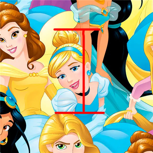 Princesses Printed Fabric FeeFiFauxLeather