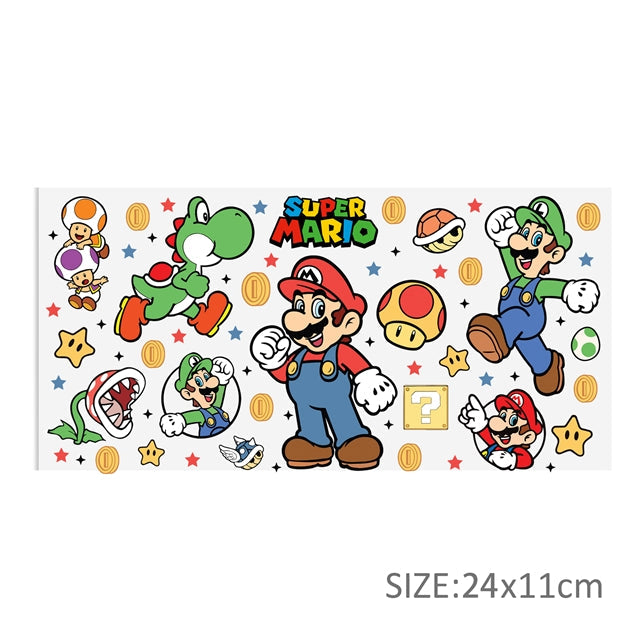 Super Mario UV DTF Glass Can Wrap FeeFiFauxLeather