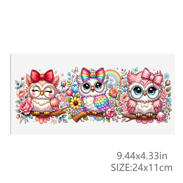 Owls UV DTF Cup Wrap – Easy Cup Wrap for Tumblers & Projects FeeFiFauxLeather