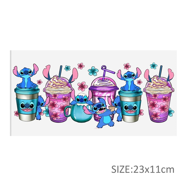 Blue Alien Valentine UV DTF Cup Wrap – Easy Cup Wrap for Tumblers & Projects FeeFiFauxLeather