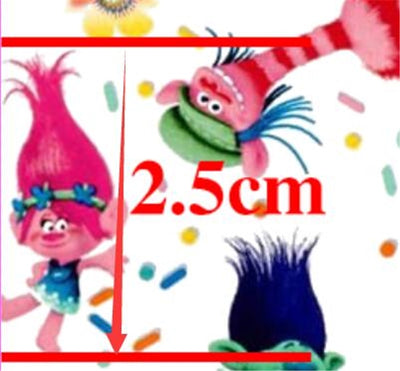 Trolls  Printed See Through Sheet  Clear Transparent Sheet