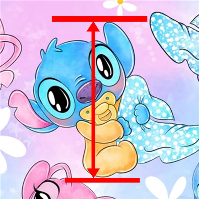 Blue Alien Baby Printed Litchi Faux Leather Sheet FeeFiFauxLeather