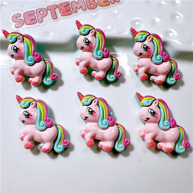 3-D Unicorn Acrylic Resin 5 piece set FeeFiFauxLeather