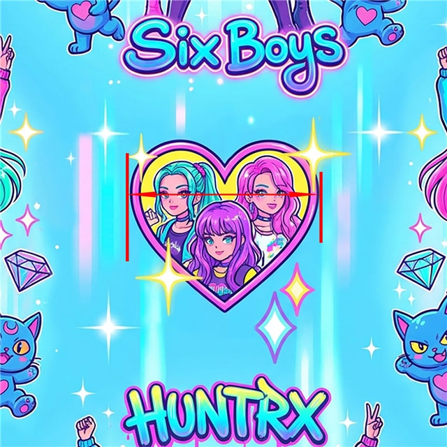 K-Pop Huntrx Printed Fabric