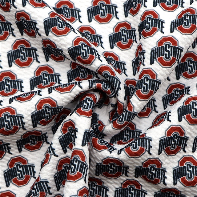 Buckeyes Printed Fabric FeeFiFauxLeather