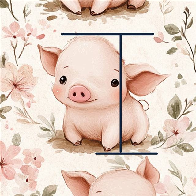 Pig Smooth Printed Faux Leather Sheet