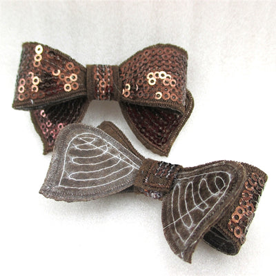 2.6 Inch Sequin Bows Multiple Colors Bows 2 per order