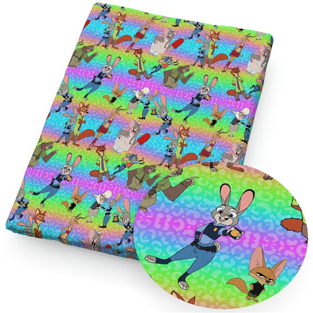 Zootopia Smooth Printed Faux Leather Sheet