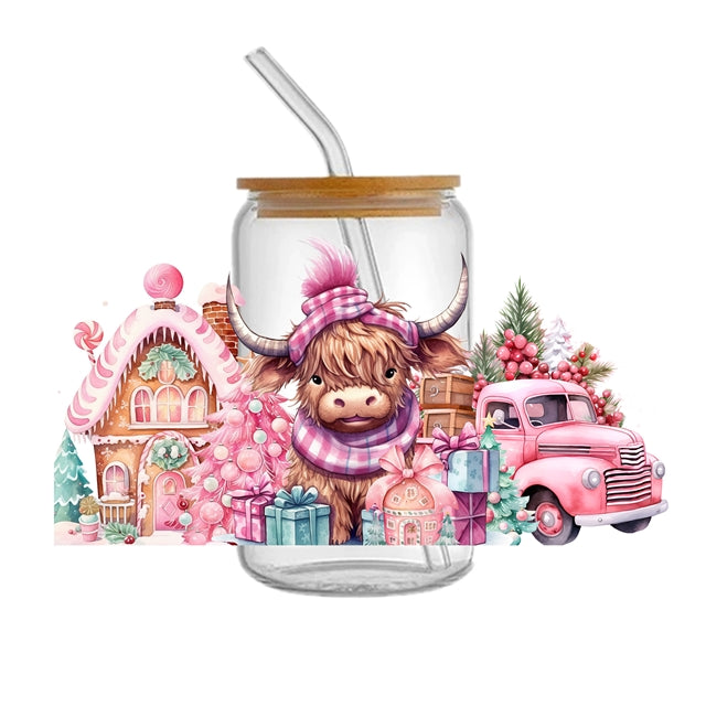 Christmas UV DTF Cup Wrap – Easy Cup Wrap for Tumblers & Projects FeeFiFauxLeather