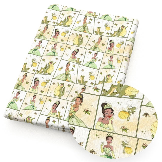 Tiana Princess Fall Bullet Printed Fabric FeeFiFauxLeather