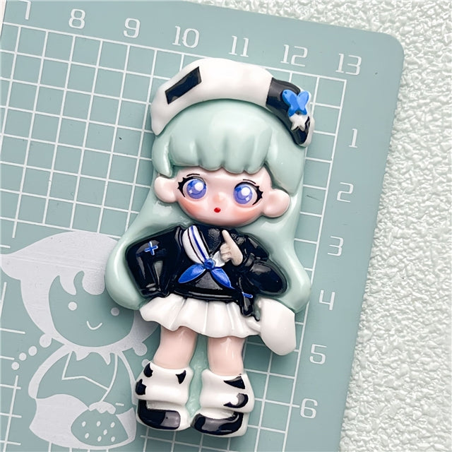 Dolls Flat Back Resin Centerpiece 1 pieces per order FeeFiFauxLeather