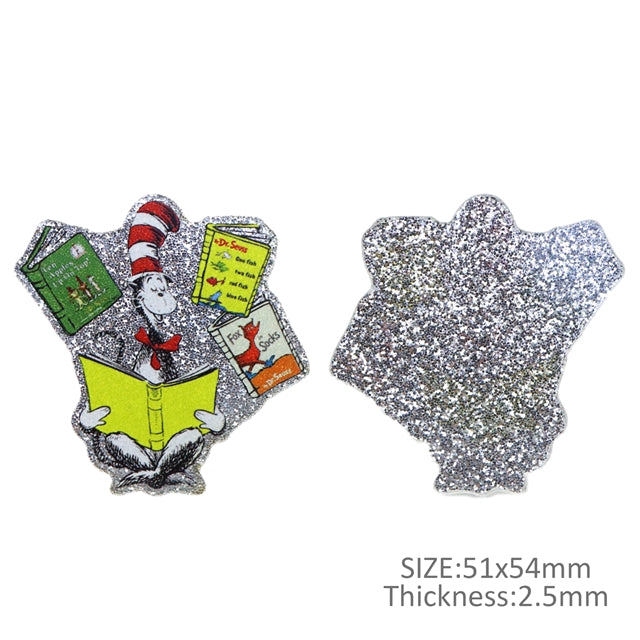 Cat In The Hat Chunky Glitter Resin 5 piece set