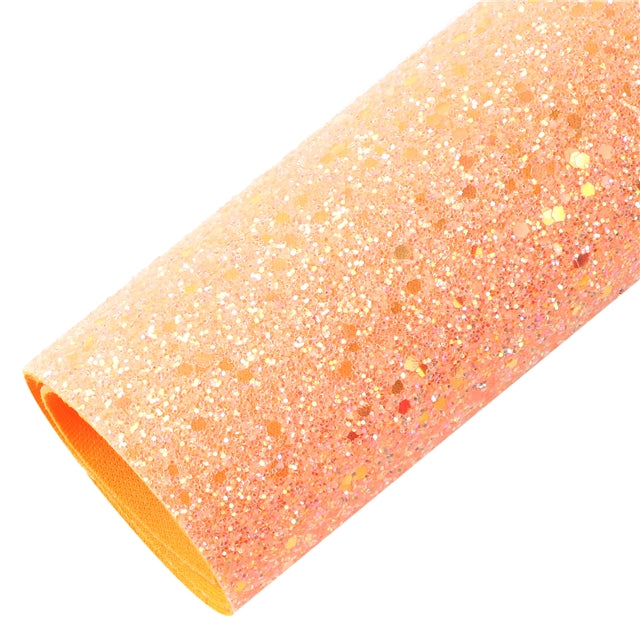 Chunky Glitter Printed Faux Leather FeeFiFauxLeather