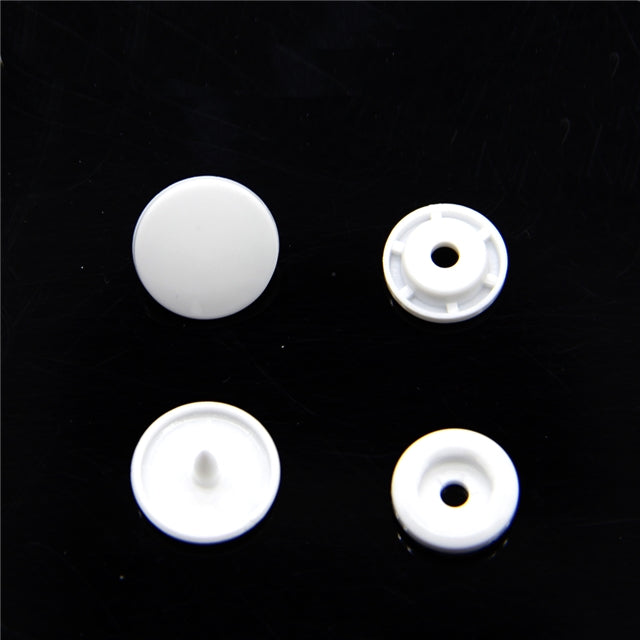 10 Pack Round Snap Buttons – Solid Color Snaps for Faux Leather Wallets, Purses, AirPod Holders & DIY Crafts FeeFiFauxLeather