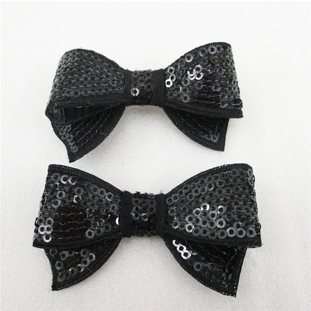 2.6 Inch Sequin Bows Multiple Colors Bows 2 per order