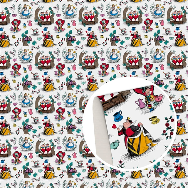 Alice Printed Smooth Faux Leather Sheet FeeFiFauxLeather
