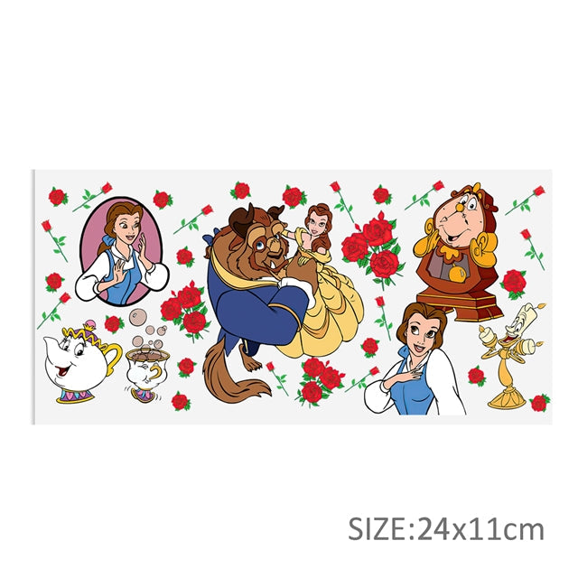 Princess Beauty and the Beast UV DTF Glass Can Wrap FeeFiFauxLeather