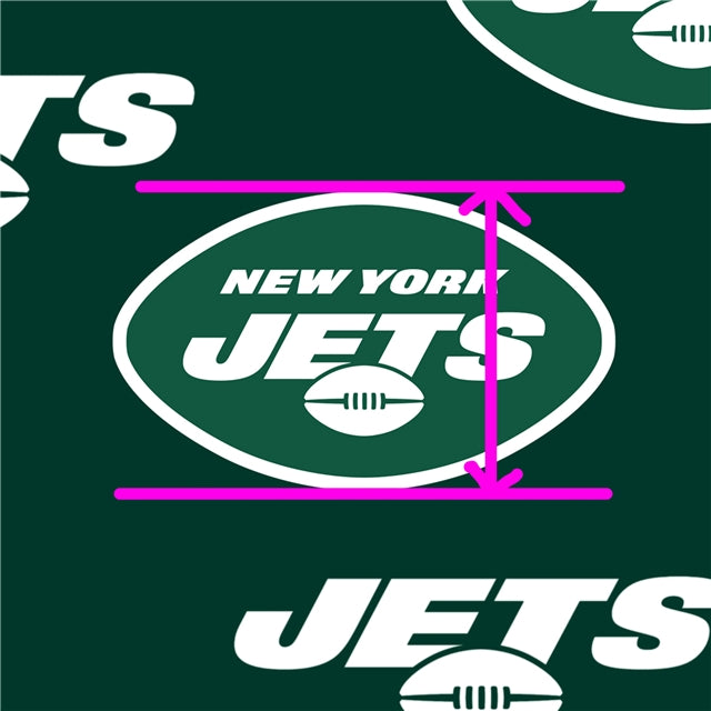 Jets Football Printed Fabric