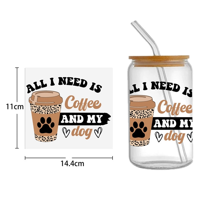 But Coffee First UV DTF Cup Wrap – Coffee Theme Cup Wrap Design for Tumblers & Cups FeeFiFauxLeather