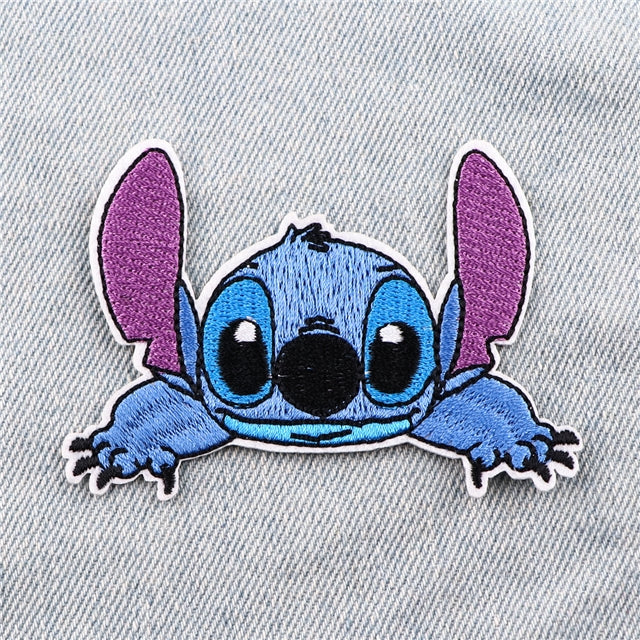 Blue Alien Embroidery Patch