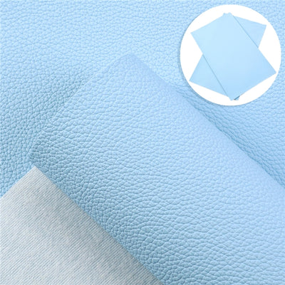 Solid Small Litchi Printed Faux Leather Sheet Litchi has a pebble like feel with bright colors