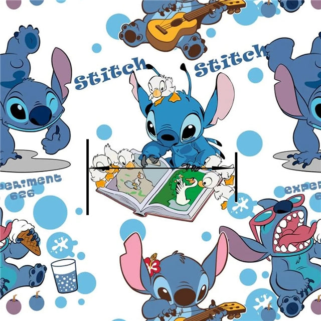 Blue Alien Faux Leather Sheet FeeFiFauxLeather