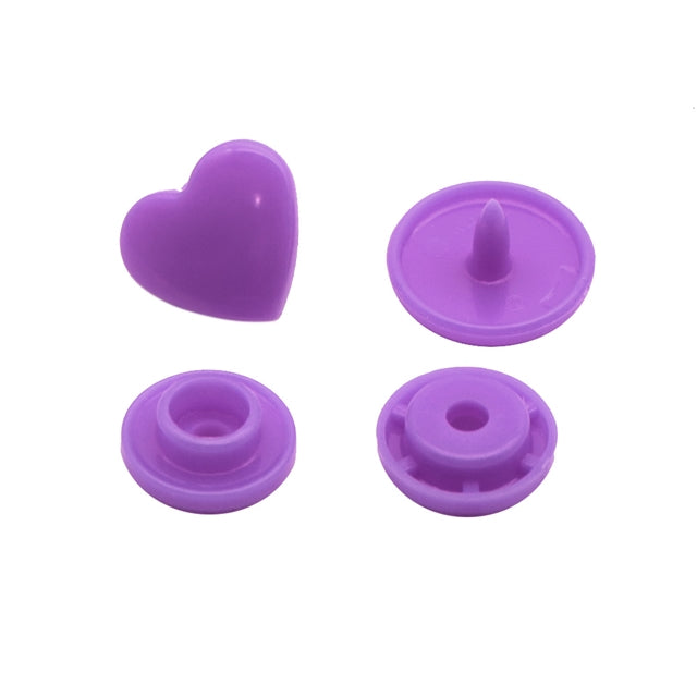 10 Pack Heart Snap Buttons – Solid Color Snaps for Faux Leather Wallets, Purses, AirPod Holders & DIY Crafts (Copy) FeeFiFauxLeather