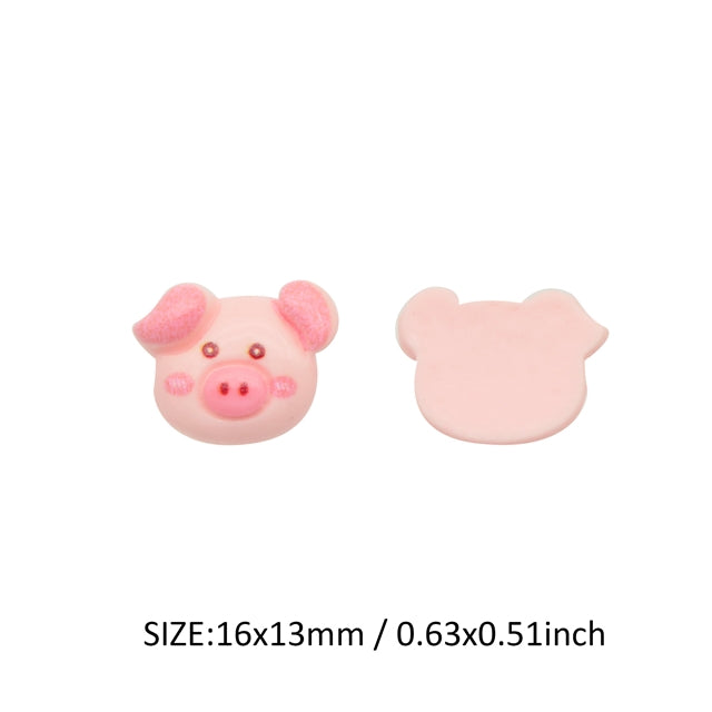 3-D Pig Acrylic Resin 5 piece set FeeFiFauxLeather