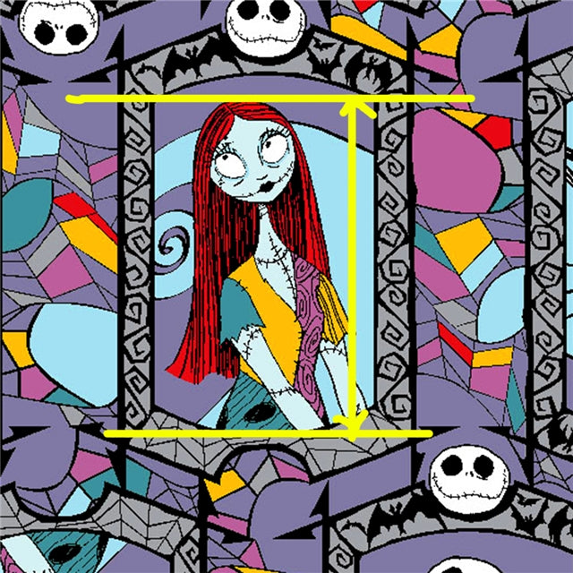 Nightmare Before Christmas  Bullet Printed Fabric FeeFiFauxLeather