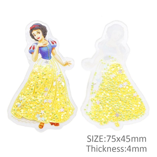 Princess Quicksand Sequin Resin FeeFiFauxLeather