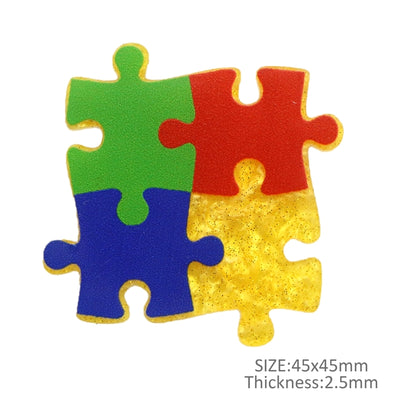 Autism Fine Glitter Acrylic 5 piece set