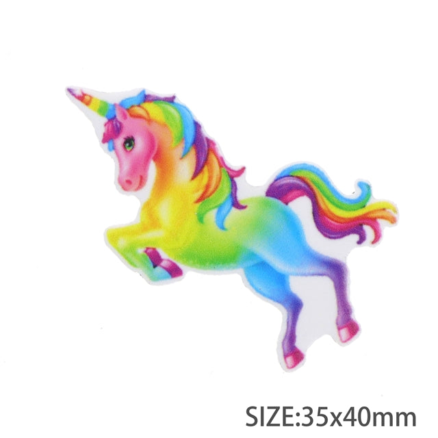 Colorful Unicorn Rainbow Resin 5 piece set