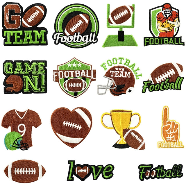 Football Embroidery Patch