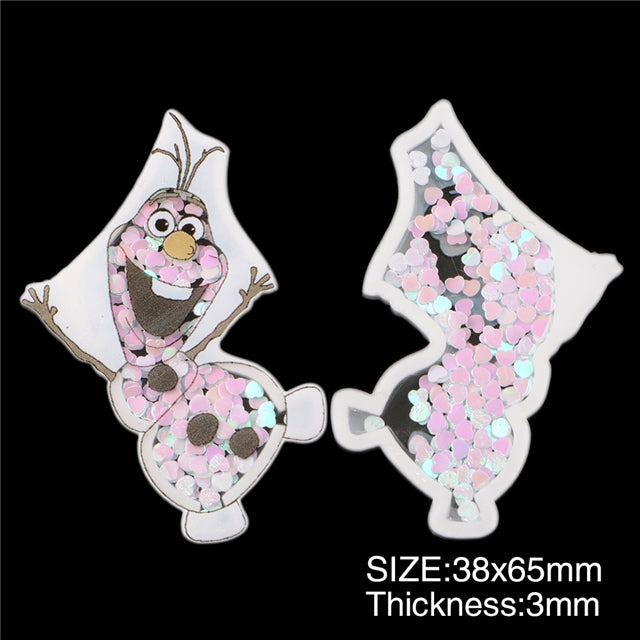 Olaf Frozen Quicksand Sequin Resin