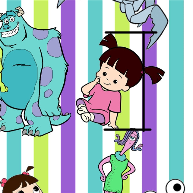 Monsters Inc. Printed Faux Leather Sheet FeeFiFauxLeather