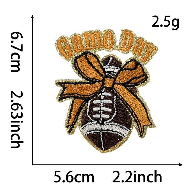 Football Embroidery Patch