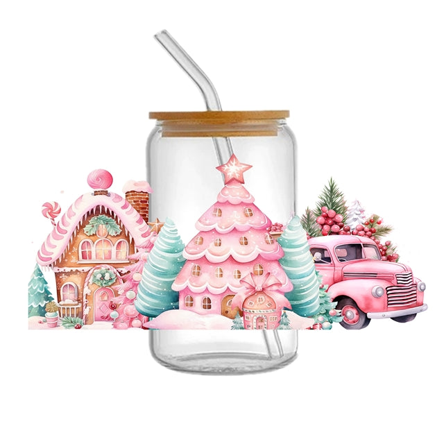 Christmas UV DTF Cup Wrap – Easy Cup Wrap for Tumblers & Projects FeeFiFauxLeather