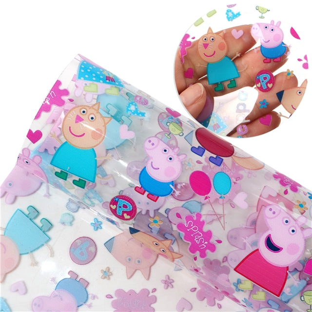 Peppa Pig Printed Faux Leather Sheet FeeFiFauxLeather