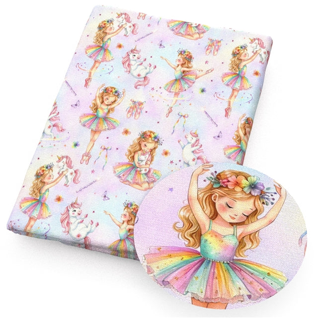 Ballerina Printed Faux Leather FeeFiFauxLeather