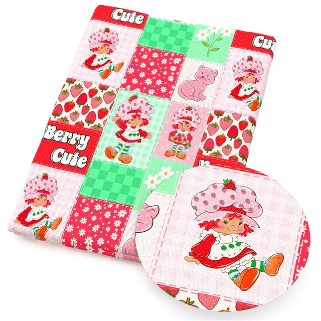 Strawberry Shortcake Printed Fabric FeeFiFauxLeather