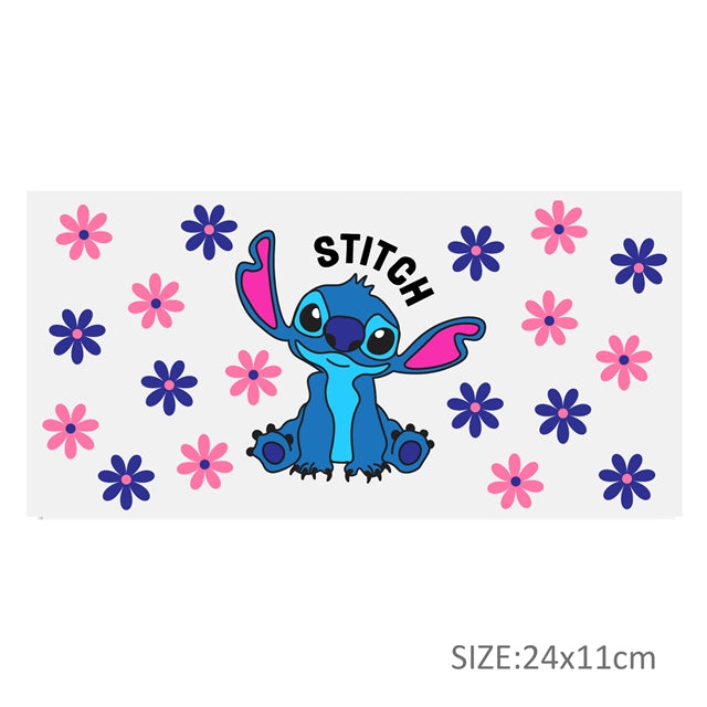 Blue Alien UV DTF Cup Wrap – Easy Cup Wrap for Tumblers & Projects FeeFiFauxLeather