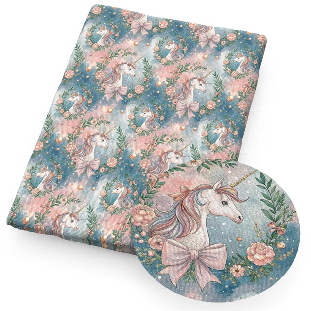 Unicorn Printed Faux Leather Sheet