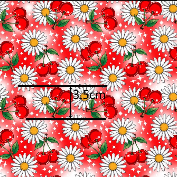 Cherry Fabric – Textured Liverpool Fabric for Bows & Crafts FeeFiFauxLeather