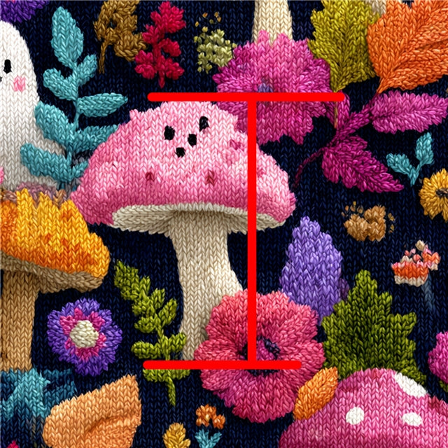 Mushrooms Printed Fabric FeeFiFauxLeather