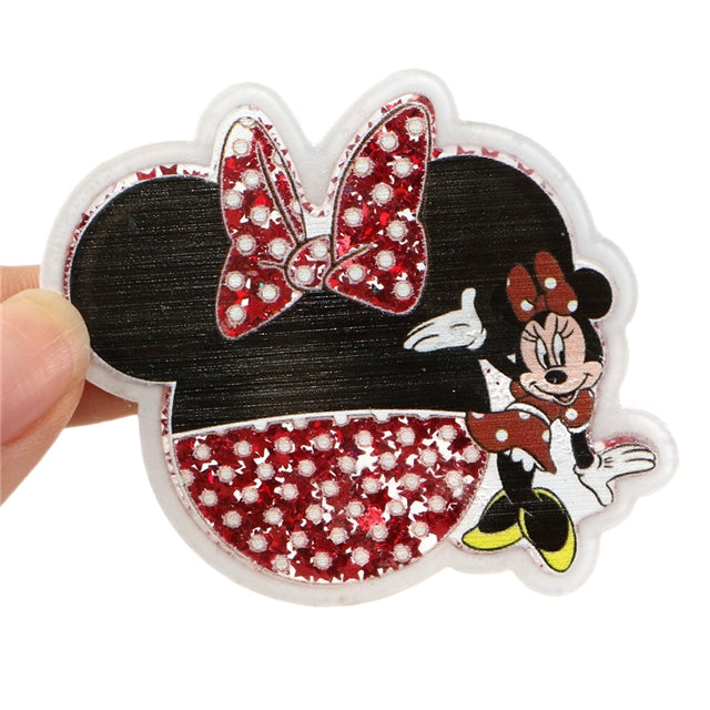Mouse Quicksand Sequin Resin FeeFiFauxLeather