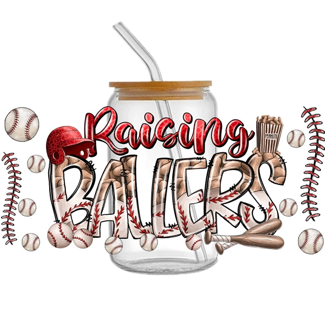 Baseball Baller UV DTF Cap Wrap – UV DTF Wrap Design for Cups & Tumblers FeeFiFauxLeather