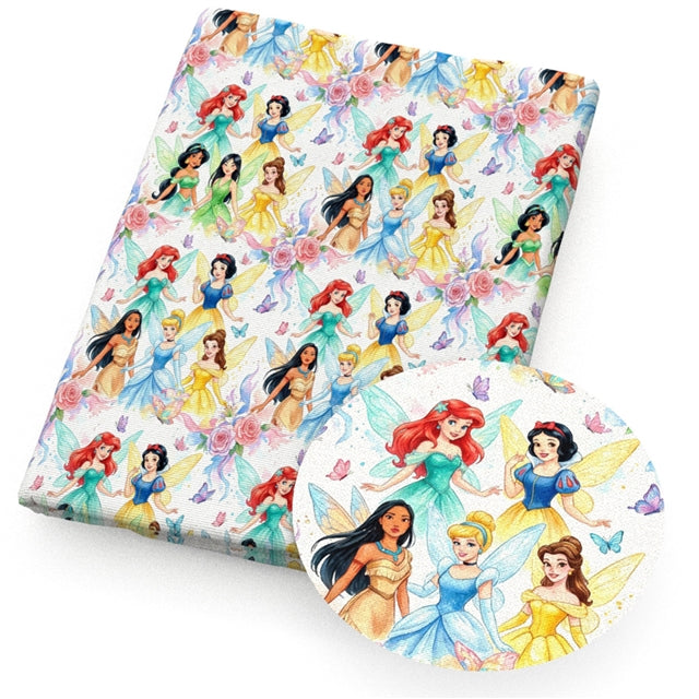 Princess Printed Faux Leather Sheet FeeFiFauxLeather